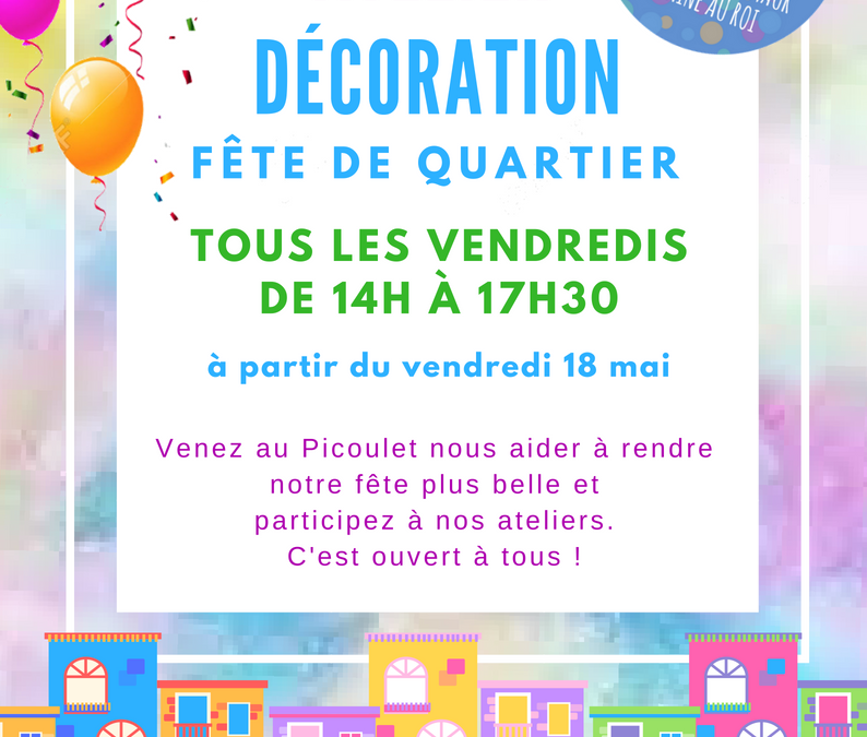 Préparez la Fête de Quartier avec nous